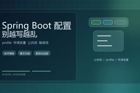 Spring Boot 配置文件为什么越写越乱：profile 和环境变量的整理方式