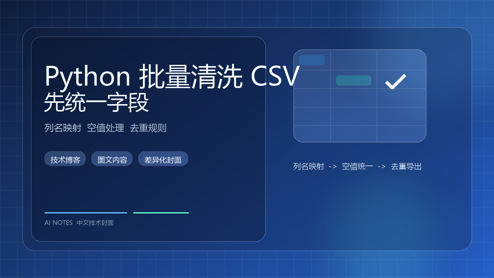 用 Python 做批量 CSV 清洗时，先统一字段再谈规则