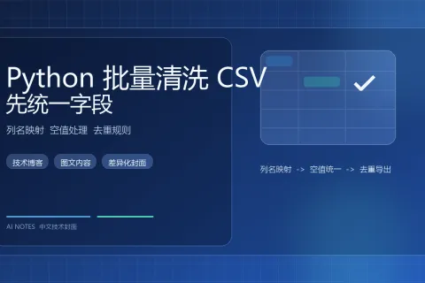 用 Python 做批量 CSV 清洗时，先统一字段再谈规则